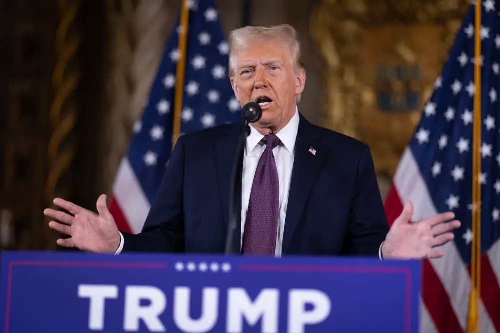 Tổng thống đắc cử Mỹ Donald Trump đề xuất các nước NATO nâng chi tiêu quốc phòng lên 5% GDP. Ảnh: Getty
