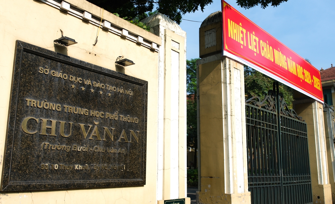 Trường THPT Chu Văn An chính thức thành Trường THPT Chuyên Chu Văn An (Ảnh: KT)