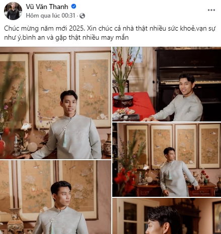 Hậu vệ Vũ Văn Thanh chúc người hâm mộ  nhiều sức khỏe, văn sự nhu ý và gặp nhiều may mắn.