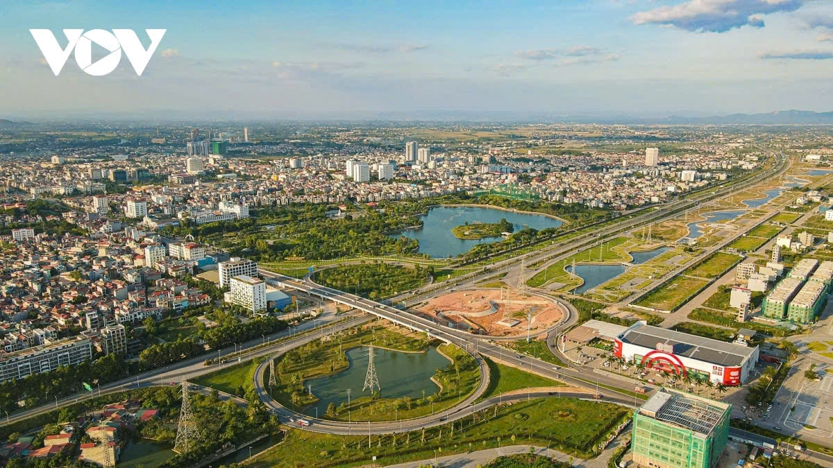 Thành phố Bắc Giang từ góc nhìn trên cao