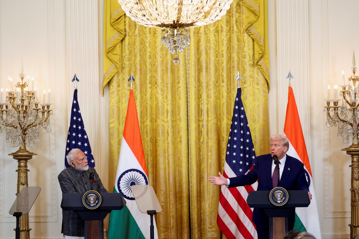 Thủ tướng Ấn Độ Narendra Modi và Tổng thống Mỹ Donald Trump. Ảnh: Reuters