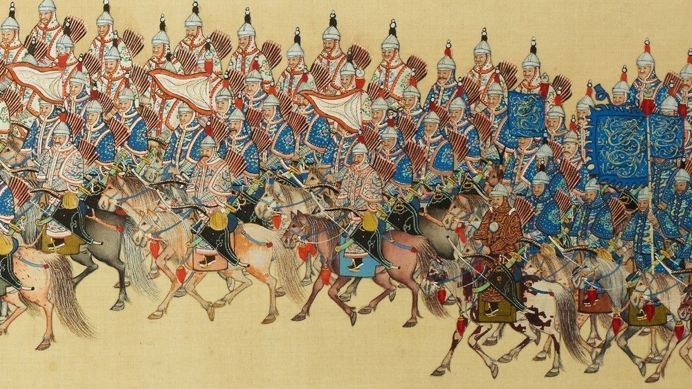 Quân Thanh tiến vào Thăng Long năm 1788 (Ảnh minh họa: Lê Tùng Dương)