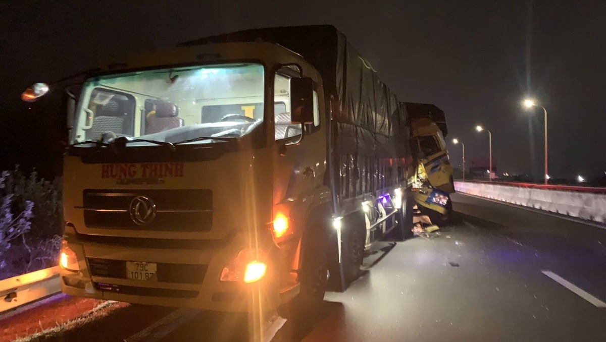Hiện trường vụ tai nạn. Ảnh: CANT