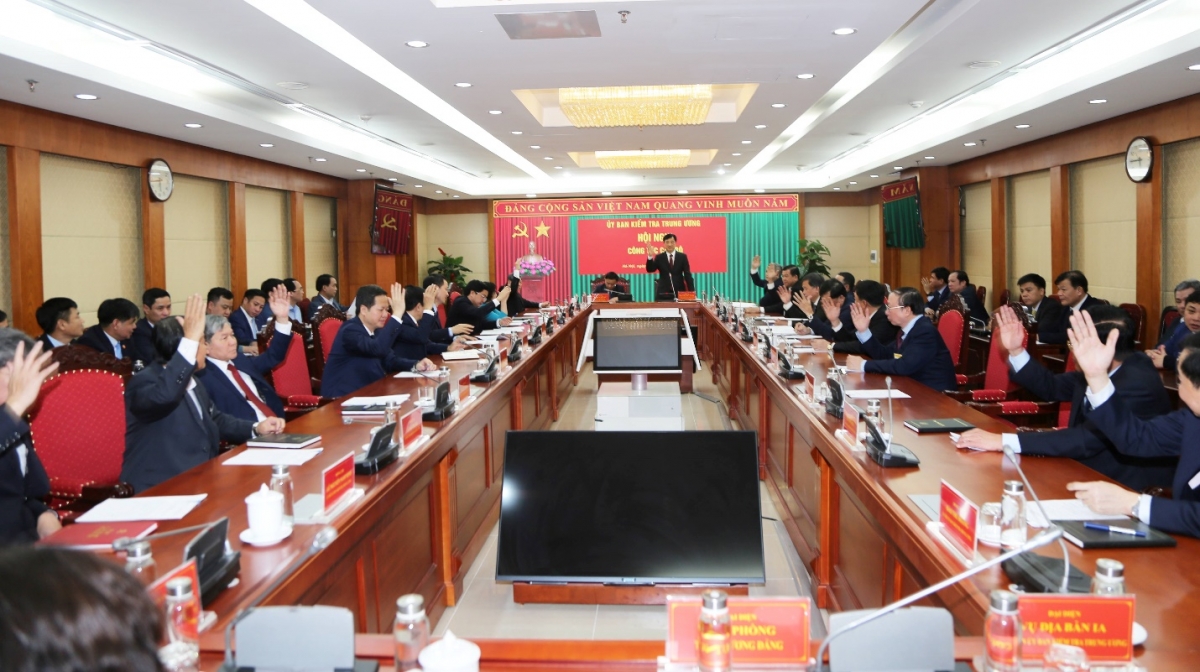 Quang cảnh một hội nghị của Ủy ban Kiểm tra Trung ương. Ảnh: UBKT Trung ương