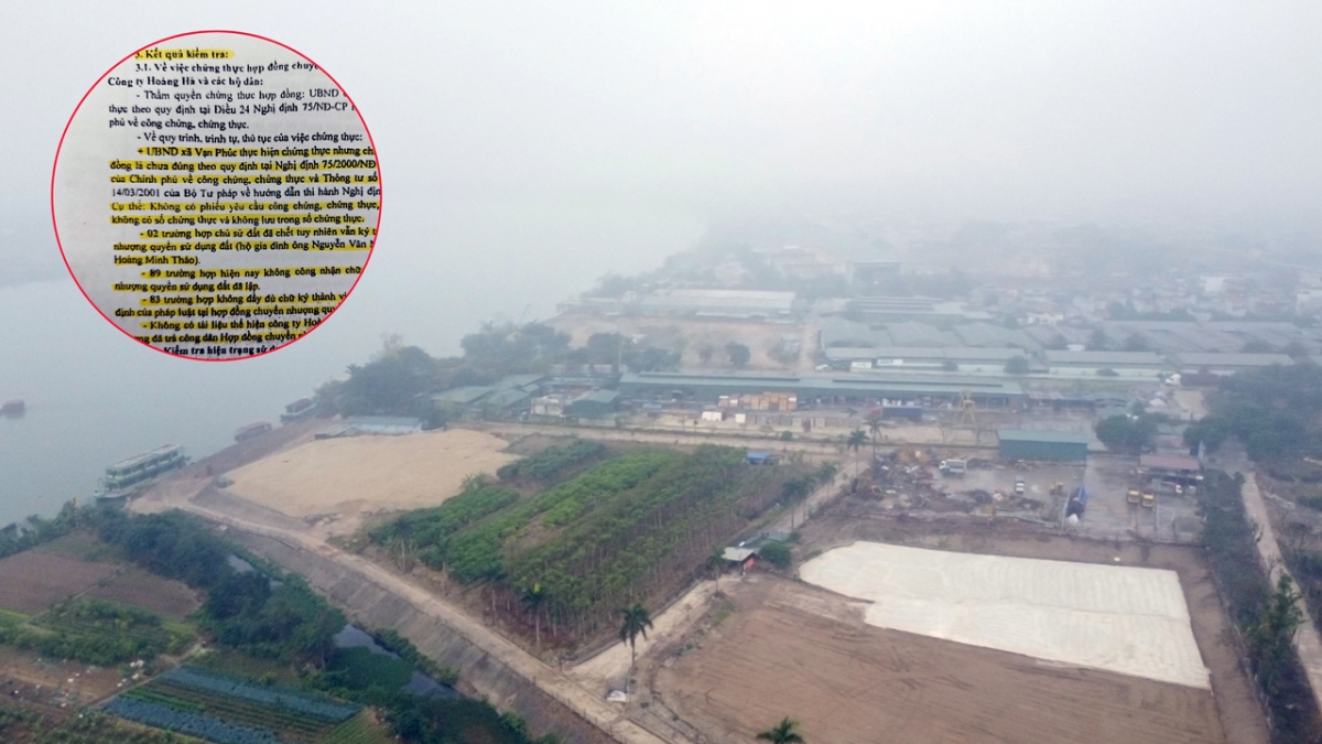 Hàng loạt sai phạm trong chứng thực hợp đồng chuyển nhượng tại UBND xã Vạn Phúc được đoàn kiểm tra UBND huyện Thanh Trì đưa ra