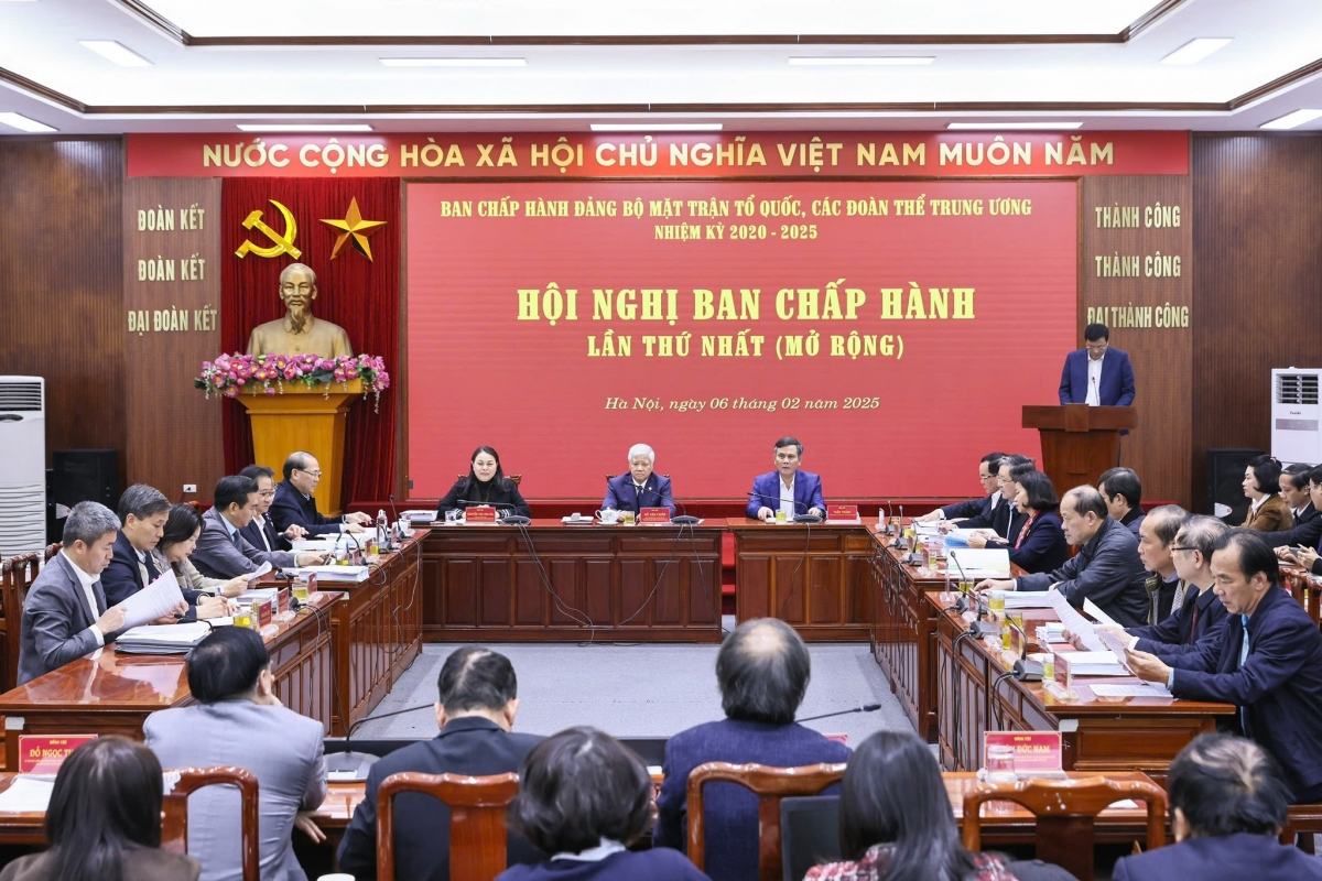 Toàn cảnh hội nghị. Ảnh: MTTQ