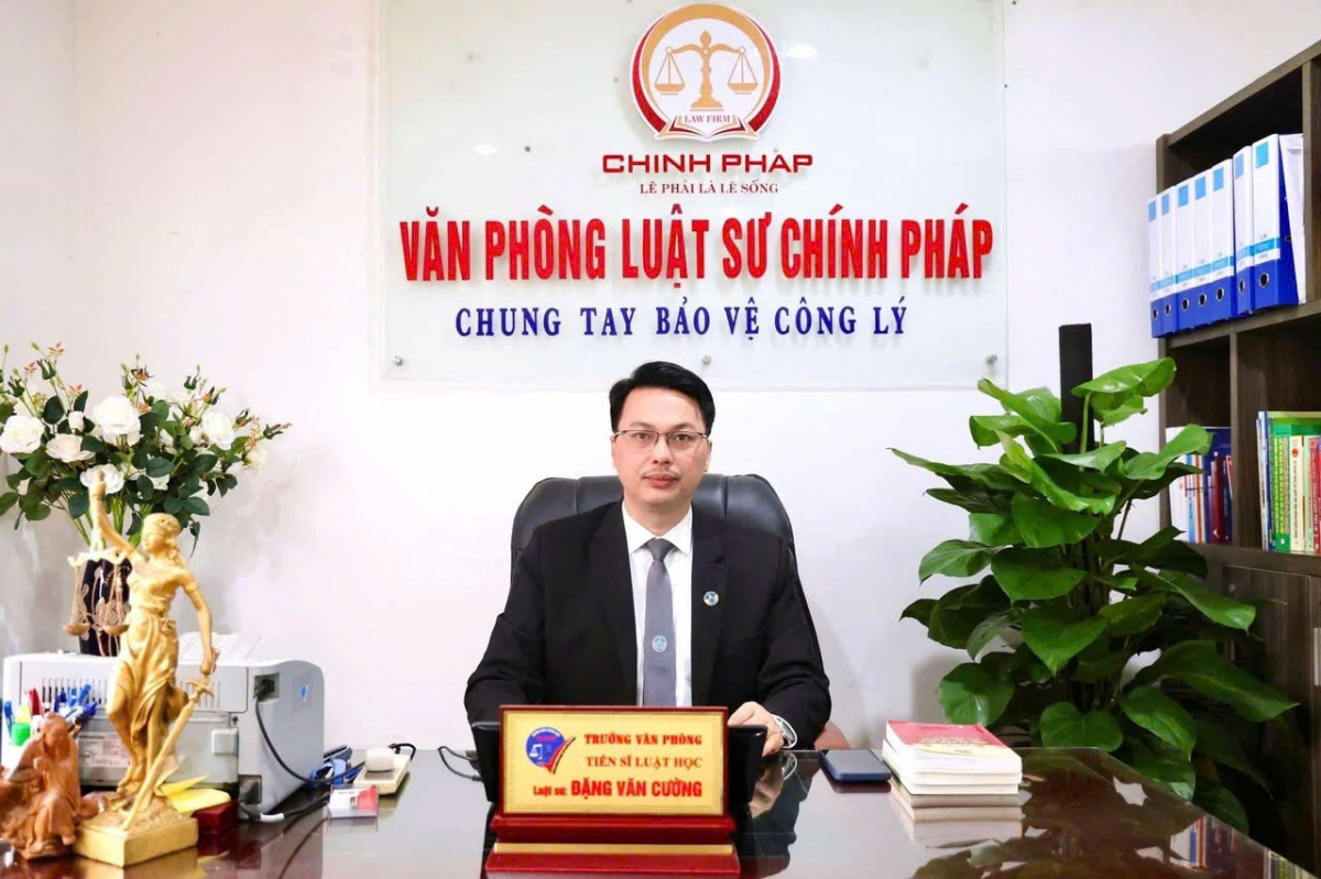 Luật sư Đặng Văn Cường, trưởng đại diện Văn phòng Luật sư Chính pháp.