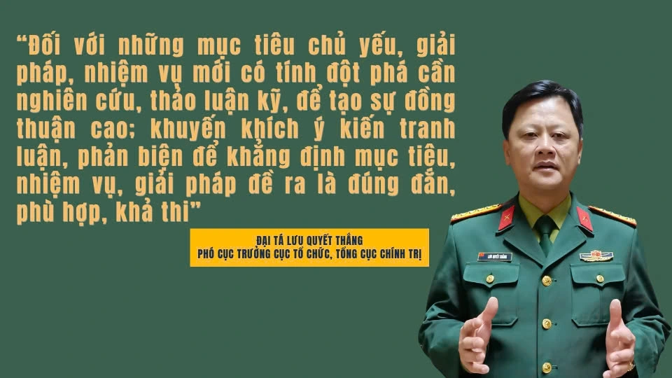 Đại tá Lưu Quyết Thắng, Phó Cục trưởng Cục Tổ chức, Tổng cục Chính trị Quân đội nhân dân Việt Nam