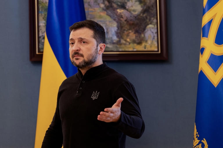 Tổng thống Ukraine Zelensky. Ảnh: Getty