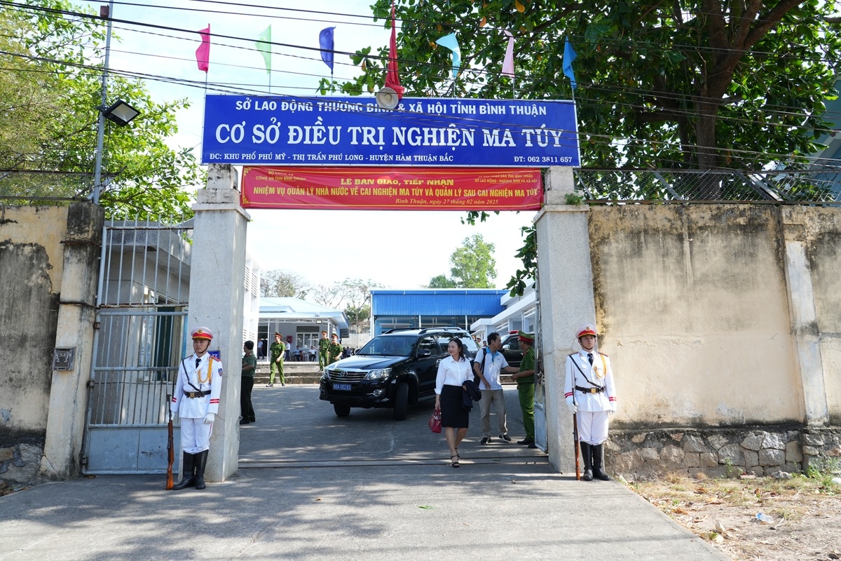 Cơ sở điều trị nghiện ma túy tỉnh Bình Thuận. Ảnh: CABT
