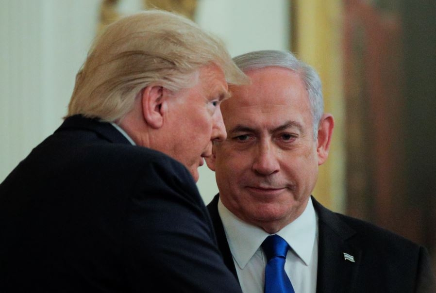 Tổng thống Mỹ Donald Trump và Thủ tướng Israel Benjamin Netanyahu. Ảnh: Reuters