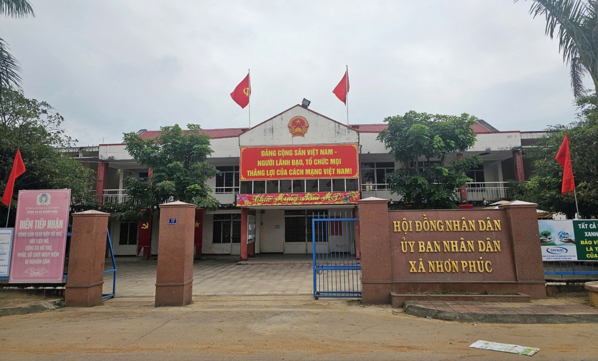 Trụ sở UBND xã Nhơn Phúc, thị xã An Nhơn, tỉnh Bình Định.