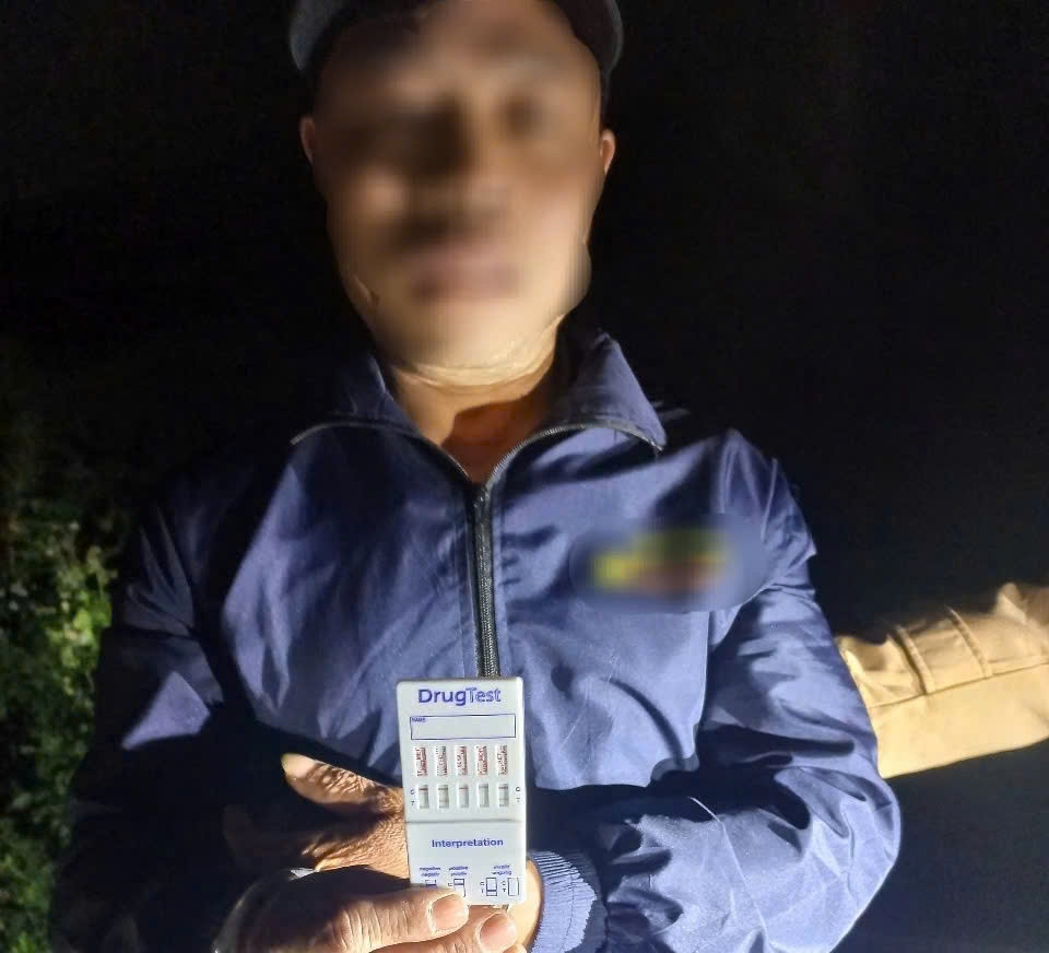 Lái xe Trần Ngọc B. và kết quả xét nghiệm ma túy. 