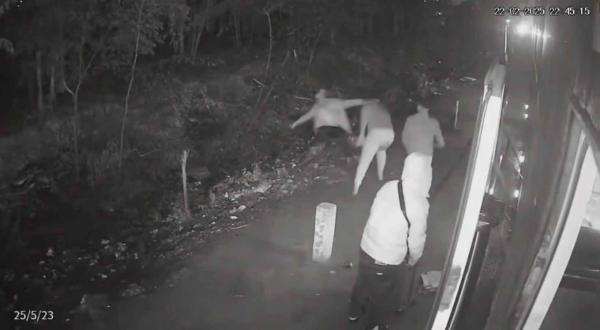 Hình ảnh camera ghi lại vụ việc