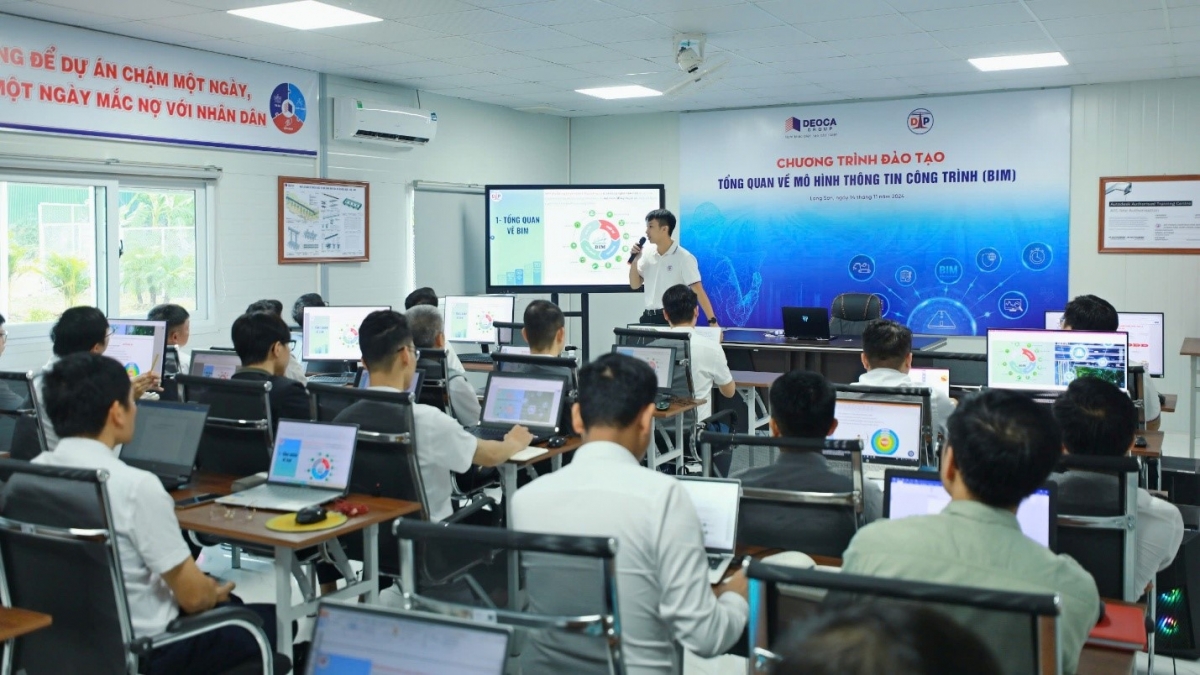 Lớp học tại Trung tâm Đào tạo Huấn luyện Thực hành Đèo Cả.