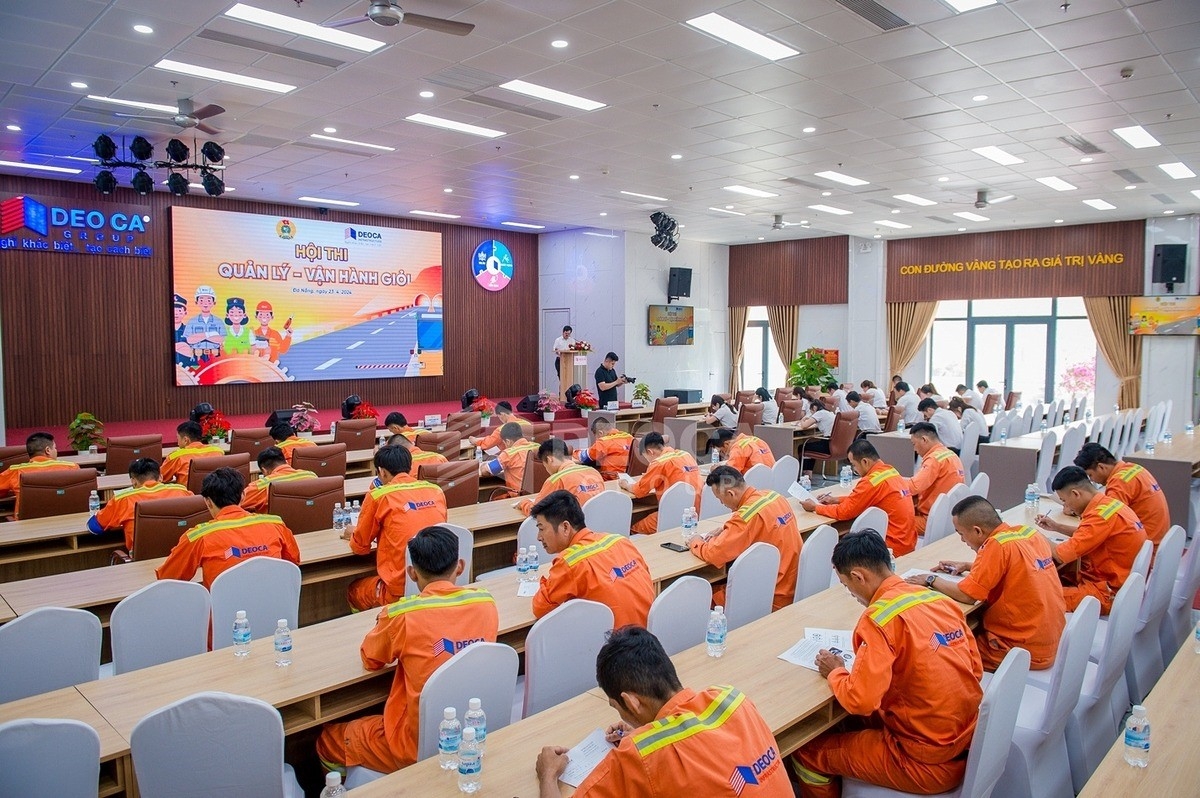 Người lao động Đèo Cả tham gia Hội thi quản lý, vận hành giỏi 2024.