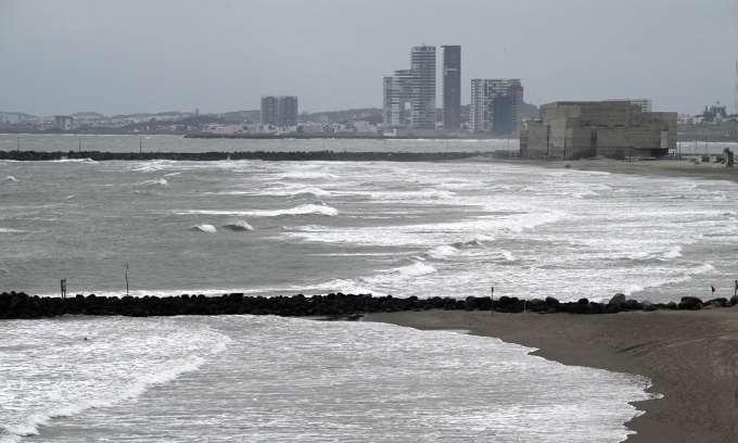 Một phần bờ Vịnh Mexico ở Boca del Rio, Mexico, ngày 21/1. (Ảnh: Reuters)