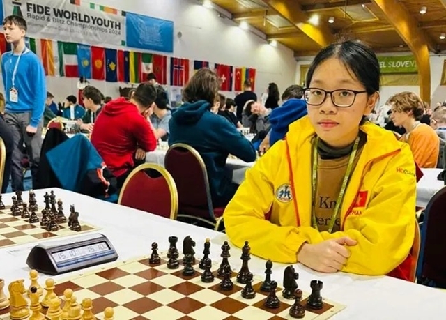 World rapid chess U16 champion Nguyen Binh Vy is one of three Vietnamese masters set to compete at the 2025 World Junior Chess Championships beginning on February 23 in Montenegro.