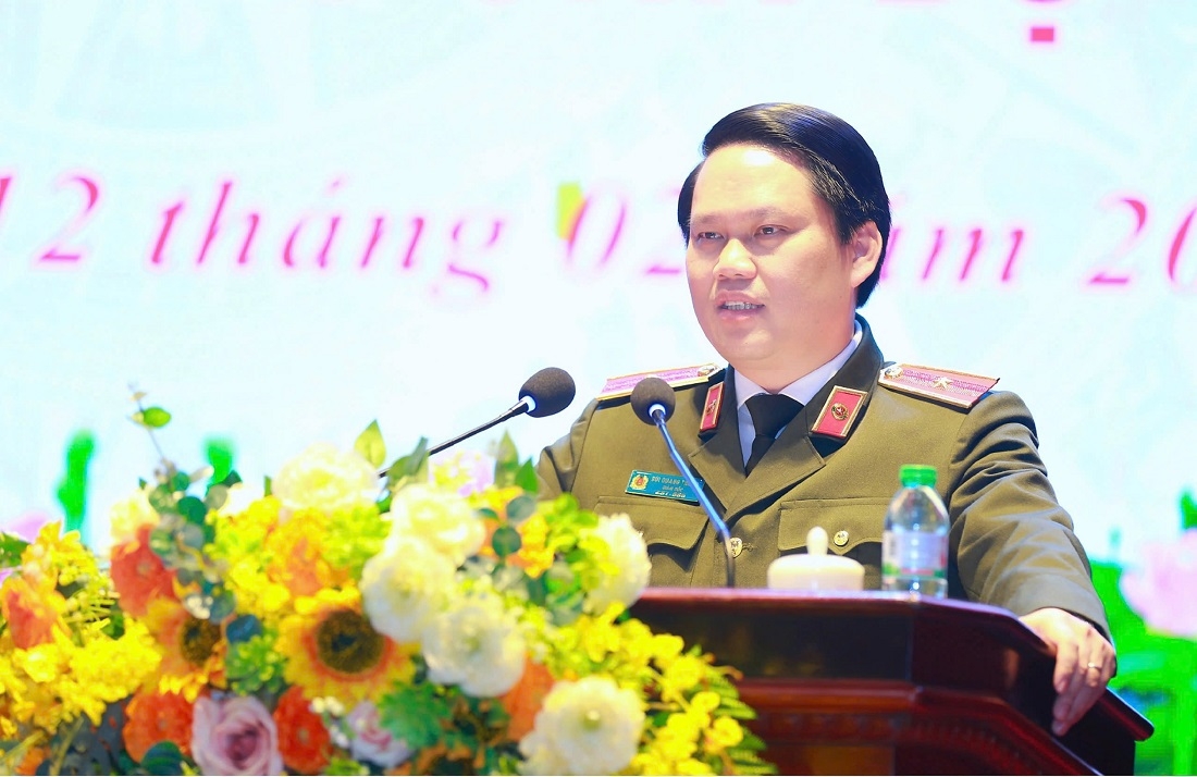 Thiếu tướng Bùi Quang Thanh, Giám đốc Công an tỉnh Nghệ An. Ảnh: CANA
