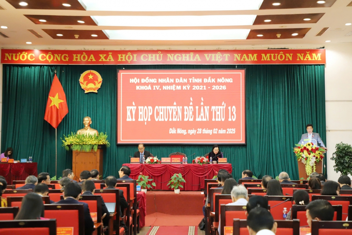HĐND tỉnh Đắk Nông đã thông qua 9 nghị quyết, thực hiện việc sáp nhập, thành lập mới 6 sở chuyên môn thuộc UBND tỉnh.