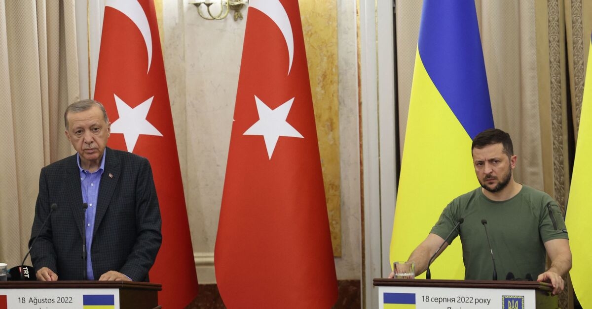 Tổng thống Ukraine thăm Thổ Nhĩ Kỳ vào ngày 8/3/2024. Ảnh tư liệu: AI-Jazeera.