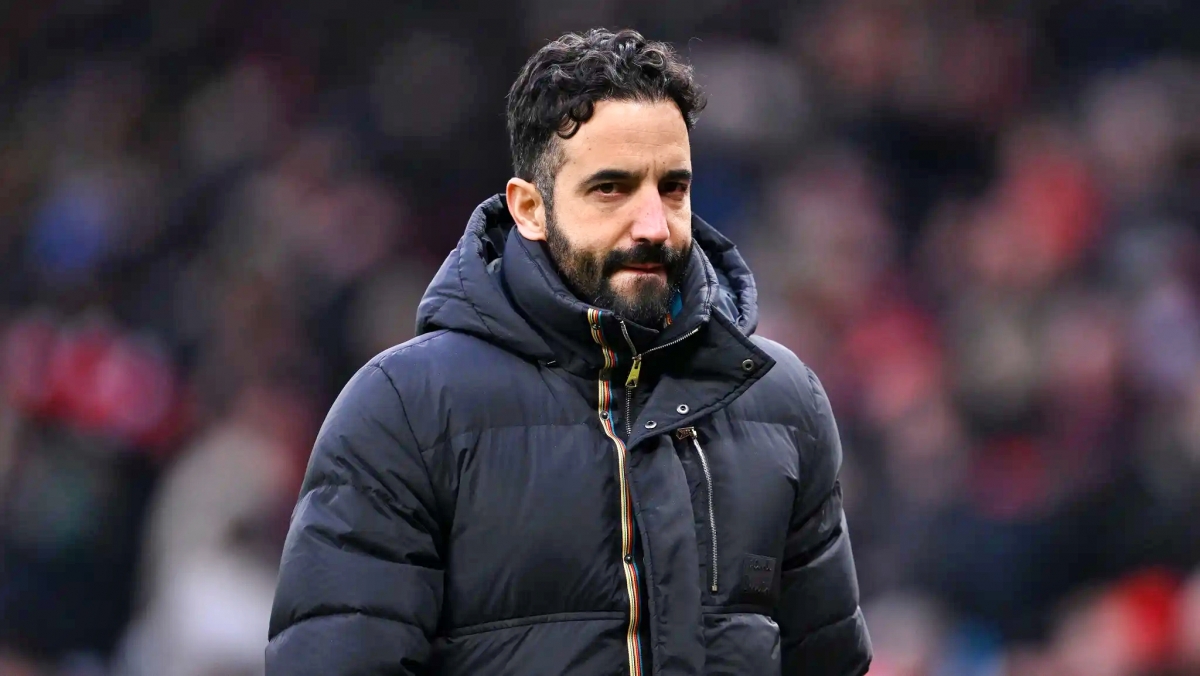 Thầy trò HLV Ruben Amorim gặp sự cố trước trận gặp Tottenham tại vòng 25 Ngoại hạng Anh 2024/2025 (Ảnh: Getty).