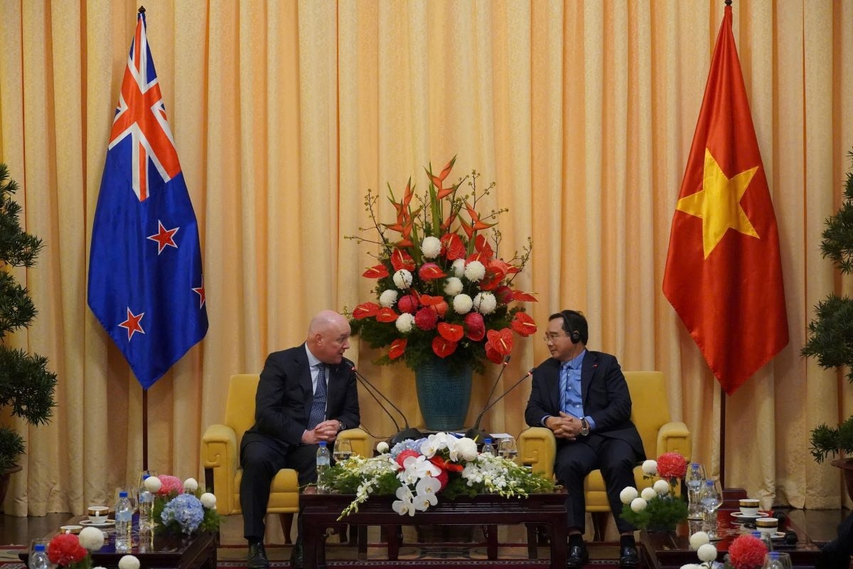 Thủ tướng New Zealand Christopher Luxon hội kiến Chủ tịch UBND TP.HCM Nguyễn Văn Được vào ngày 28/2