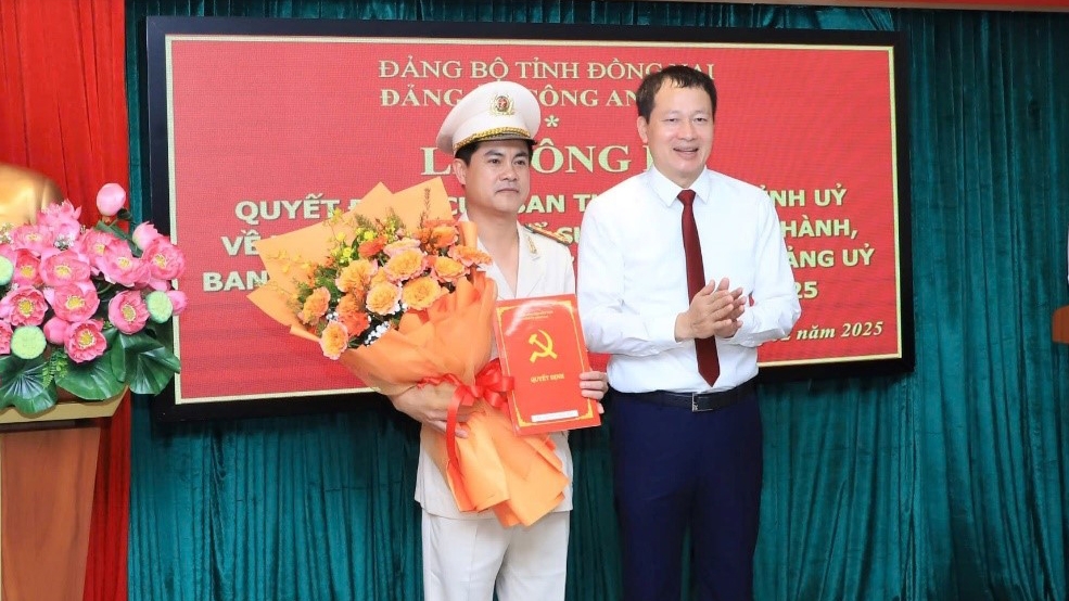 Đại tá Nguyễn Đức Hải làm Bí thư Đảng ủy Công an tỉnh Đồng Nai (Ảnh: Công an Đồng Nai)