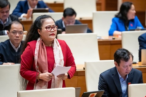 Đại biểu Nguyễn Thị Sửu - Đoàn ĐBQH TP. Huế. Ảnh: Media Quốc hội