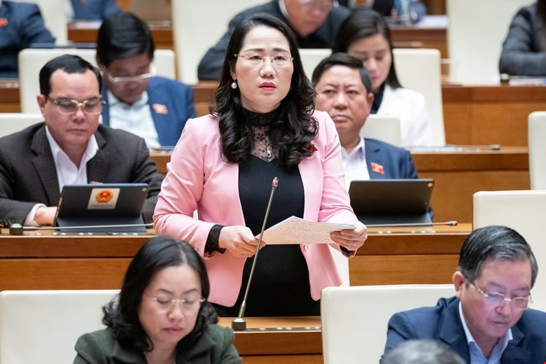 Đại biểu Nguyễn Thị Thủy (Đoàn Bắc Kạn). Ảnh: Media Quốc hội