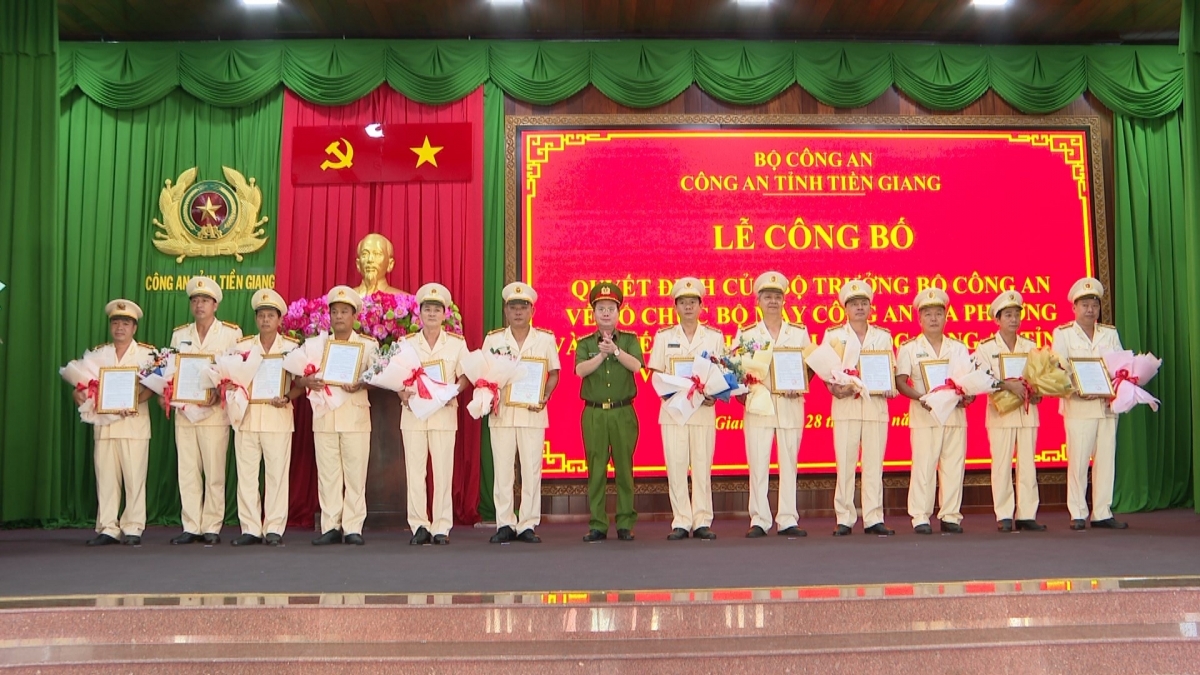 Nhiều cán bộ công an được điều động, bổ nhiệm ở vị trí mới