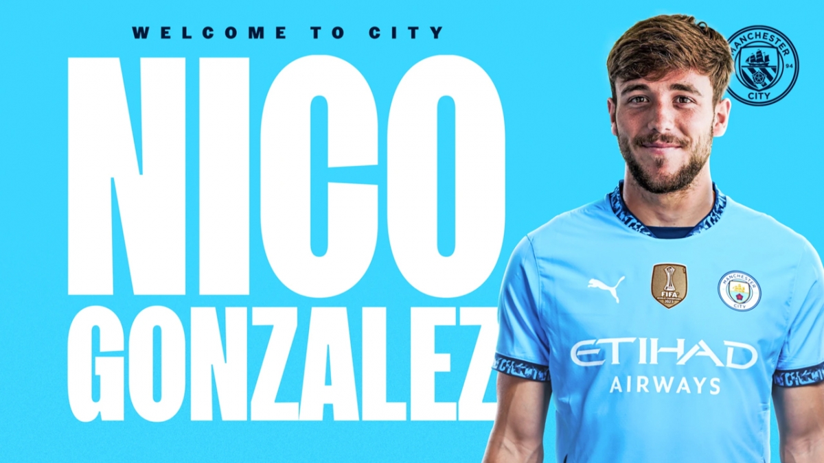 Nico Gonzalez chính thức gia nhập Man City.