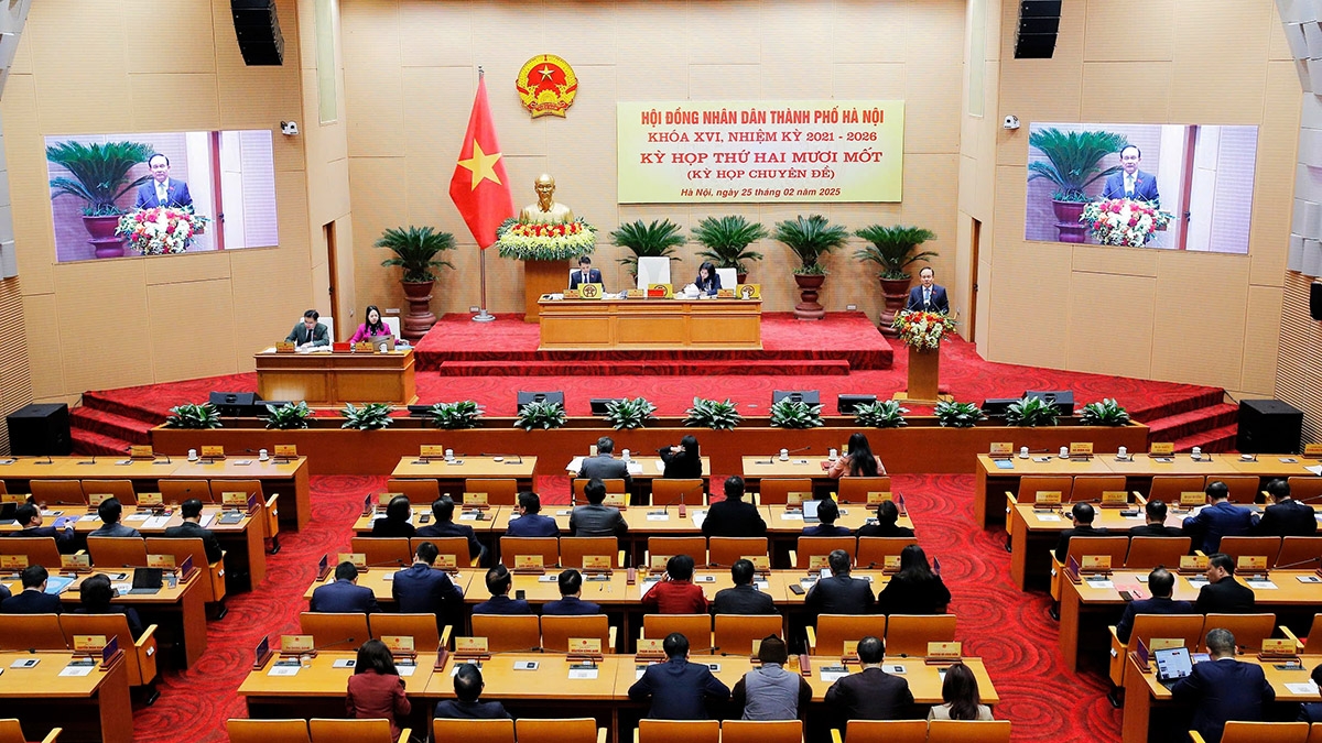 Kỳ họp thứ 21 HĐND thành phố Hà Nội khóa XVI nhiệm kỳ 2021-2026.