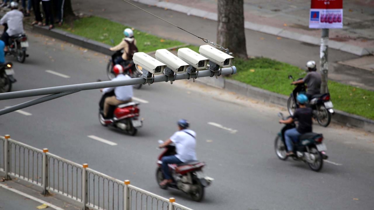 Camera giao thông tại TP.HCM - Ảnh: Báo Thanh niên