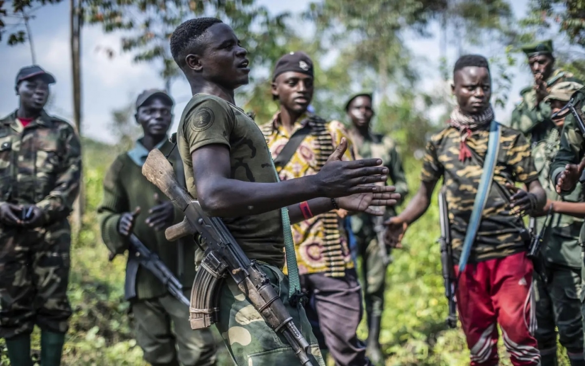 Phiến quân M23 tại Congo. Ảnh: Getty.