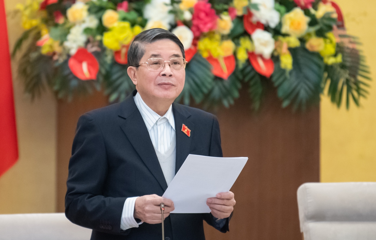 Phó Chủ tịch Quốc hội Nguyễn Đức Hải chủ trì cuộc họp. Ảnh: Media Quốc hội