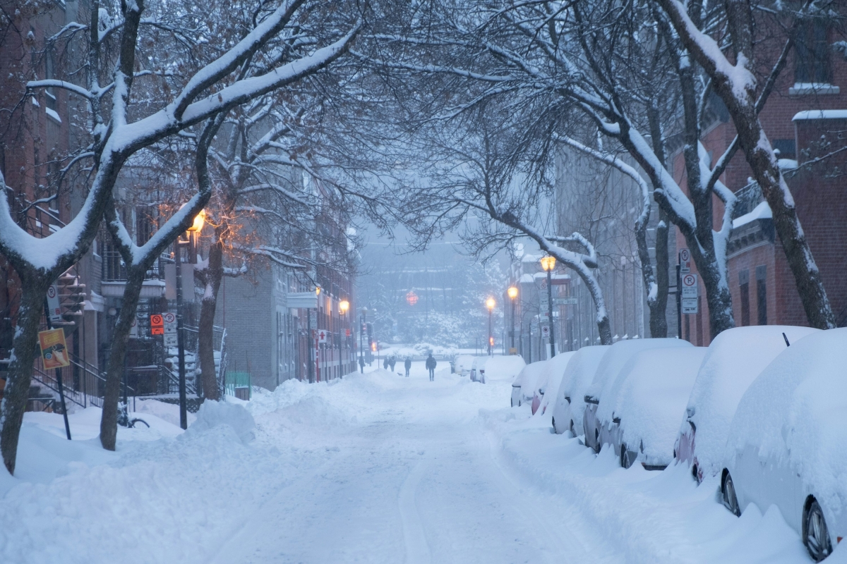 Tuyết rơi ở Canada. Ảnh: Getty
