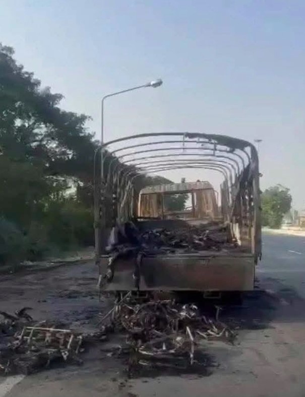 All racing bikes of the Vietnamese cycling team are destroyed in Thailand fire (Photo: Dan Tri)