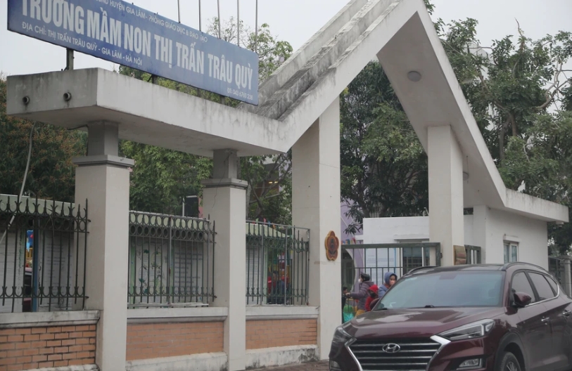 Trường Mầm non thị trấn Trâu Quỳ (Gia Lâm, Hà Nội) (Ảnh: GDTĐ)