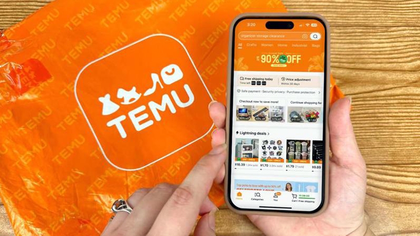 Ứng dụng Temu trên điện thoại đã đổi từ tiếng Việt sang tiếng Anh, tiếng Trung và tiếng Pháp -
Ảnh minh họa: KT