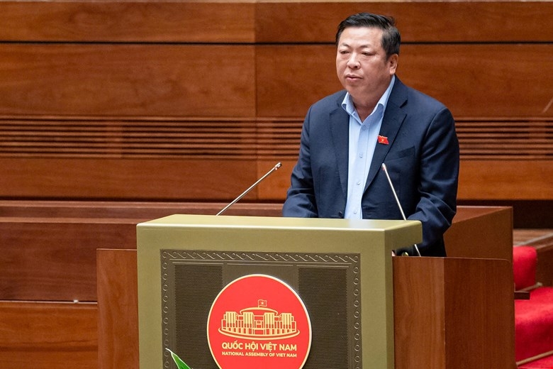 Bộ trưởng Bộ Giao thông Vận tải Trần Hồng Minh. Ảnh: Media Quốc hội