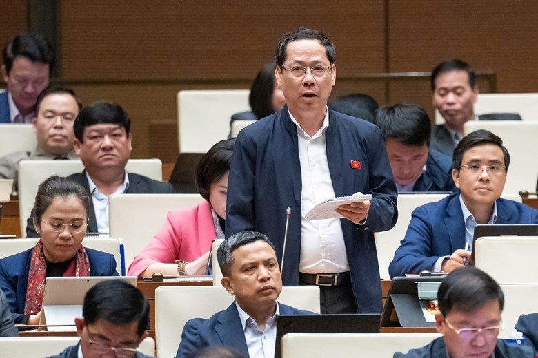 Đại biểu Trần Nhật Minh - Đoàn ĐBQH tỉnh Nghệ An. Ảnh: Media Quốc hội