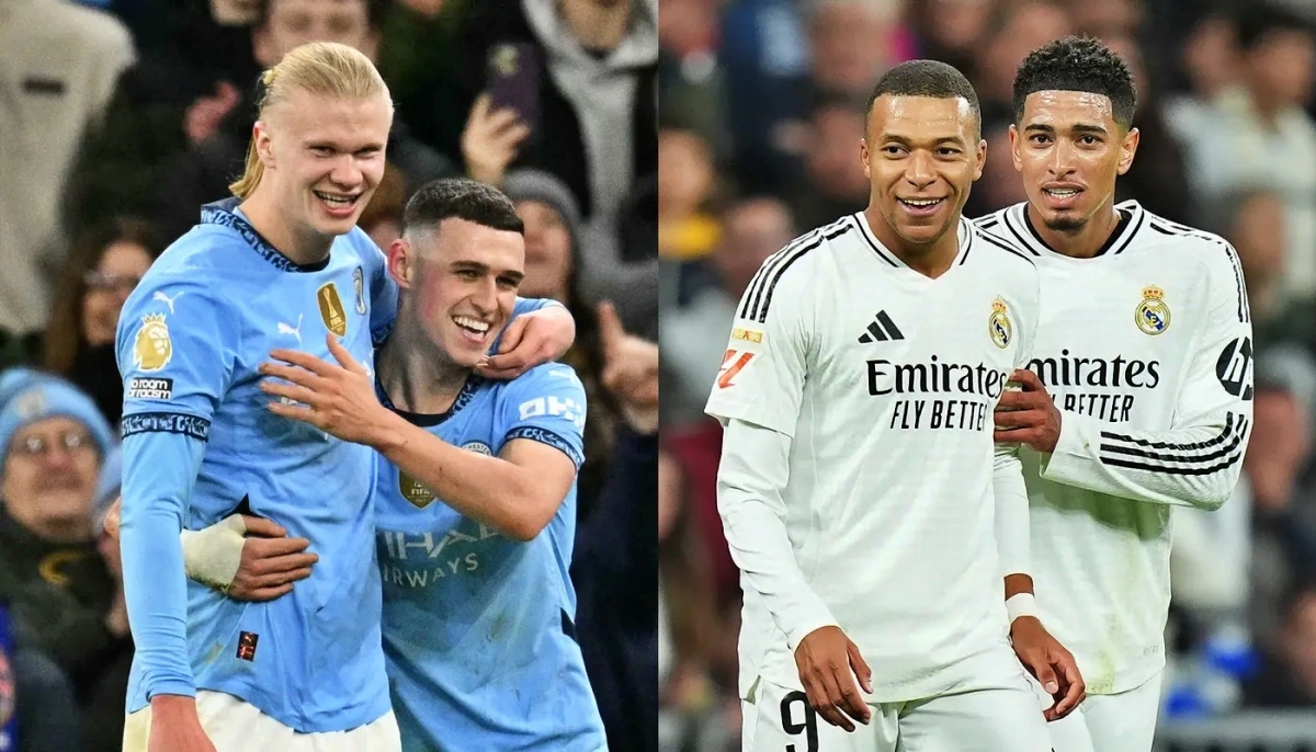 Cuộc so tài của Man City với Real Madrid nhận được sự quan tâm lớn của người hâm mộ (Ảnh: Getty).