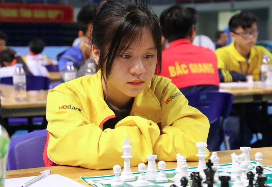 Nguyen Thien Ngan is the only female Vietnamese representative in the FIDE World Junior Chess Championships 2025. (Photo: sggp.org.vn)