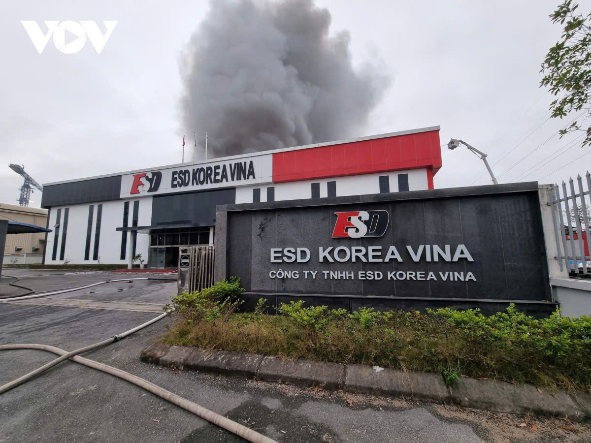 Địa điểm công ty ESD Korea Vina tại KCN Quế Võ (Khu vực mở rộng), Phường Nam Sơn, TP Bắc Ninh (Bắc Ninh) nơi từng xảy ra đám cháy