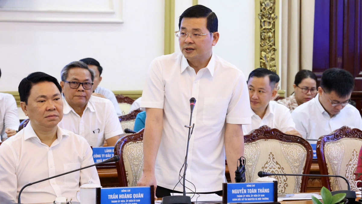 Ông Nguyễn Toàn Thắng, Giám đốc Sở Tài nguyên và Môi trường TPHCM (ảnh TTBC)