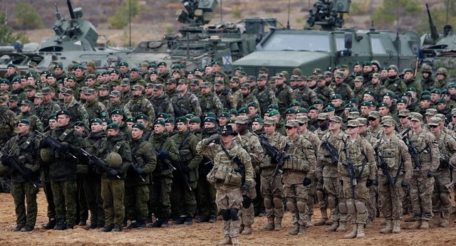 Một cuộc tập trận chung của NATO. Ảnh: Sputnik