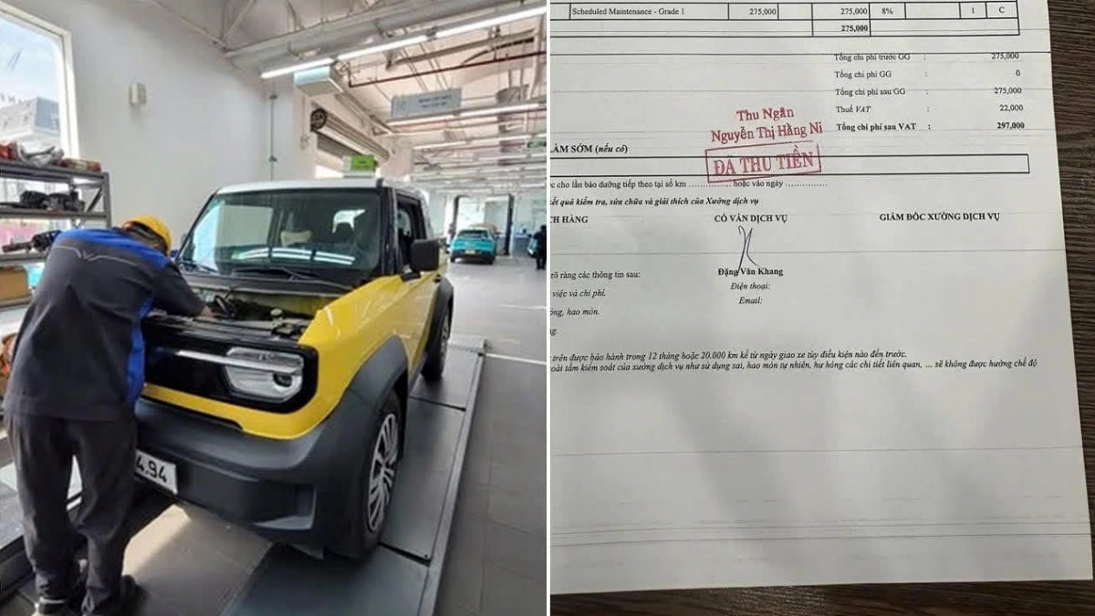 Nhiều chủ xe bất ngờ với hóa đơn bảo dưỡng ô tô điện quá thấp