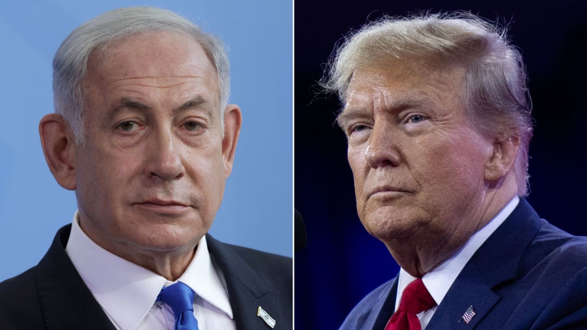 Ông Netanyahu (trái) và ông Trump (phải). Ảnh: CNN