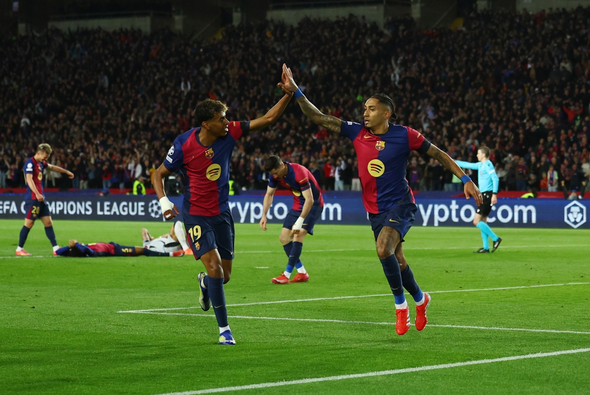 Barca thắng dễ Benfica trong trận lượt về vòng 1/8 Cúp C1 châu Âu (Ảnh: Reuters).
